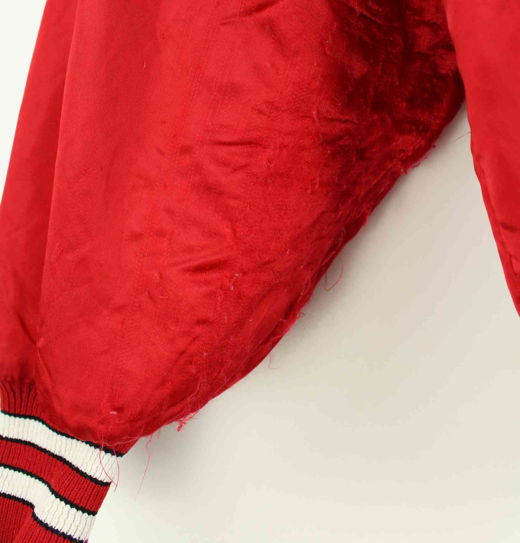 Vintage 80s San Francisco 49ers Embroidered Jacke Rot M (detail image 2)