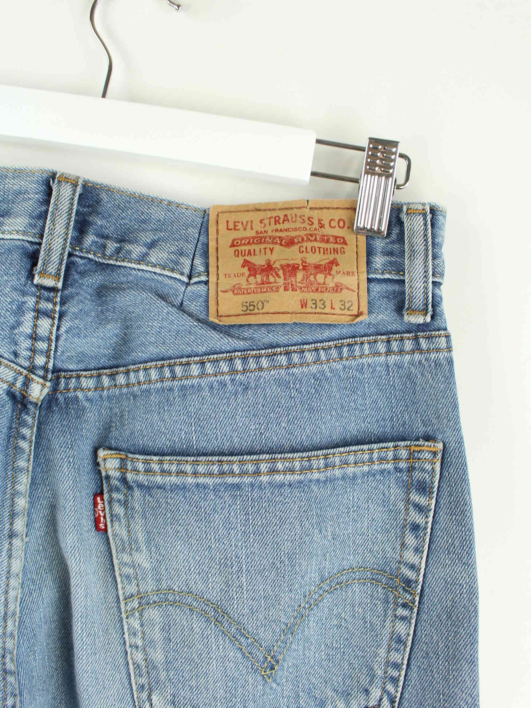 Levi's 550 Relaxed Fit Jeans Blau W30 L32 (detail image 2)