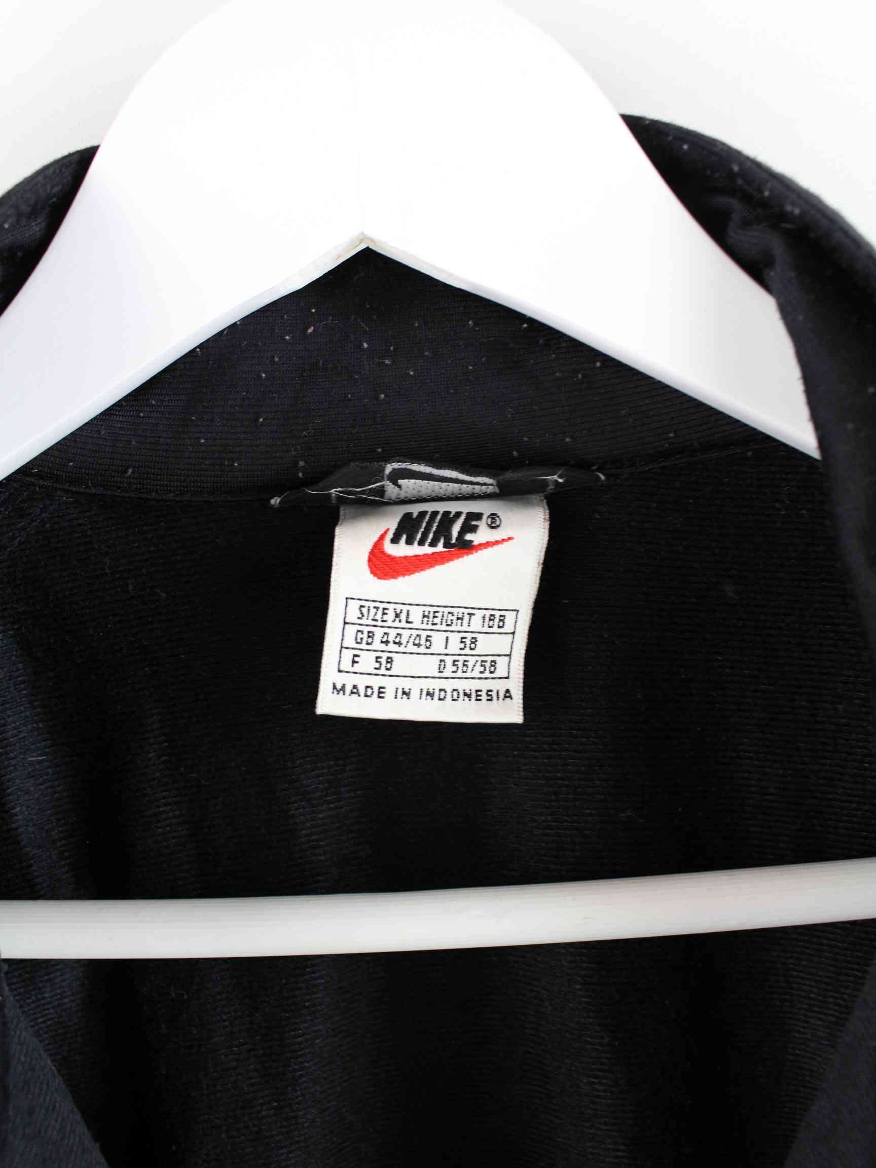 Nike 90s Vintage Big Swoosh Tape Track Jacket Black XL – Peeces