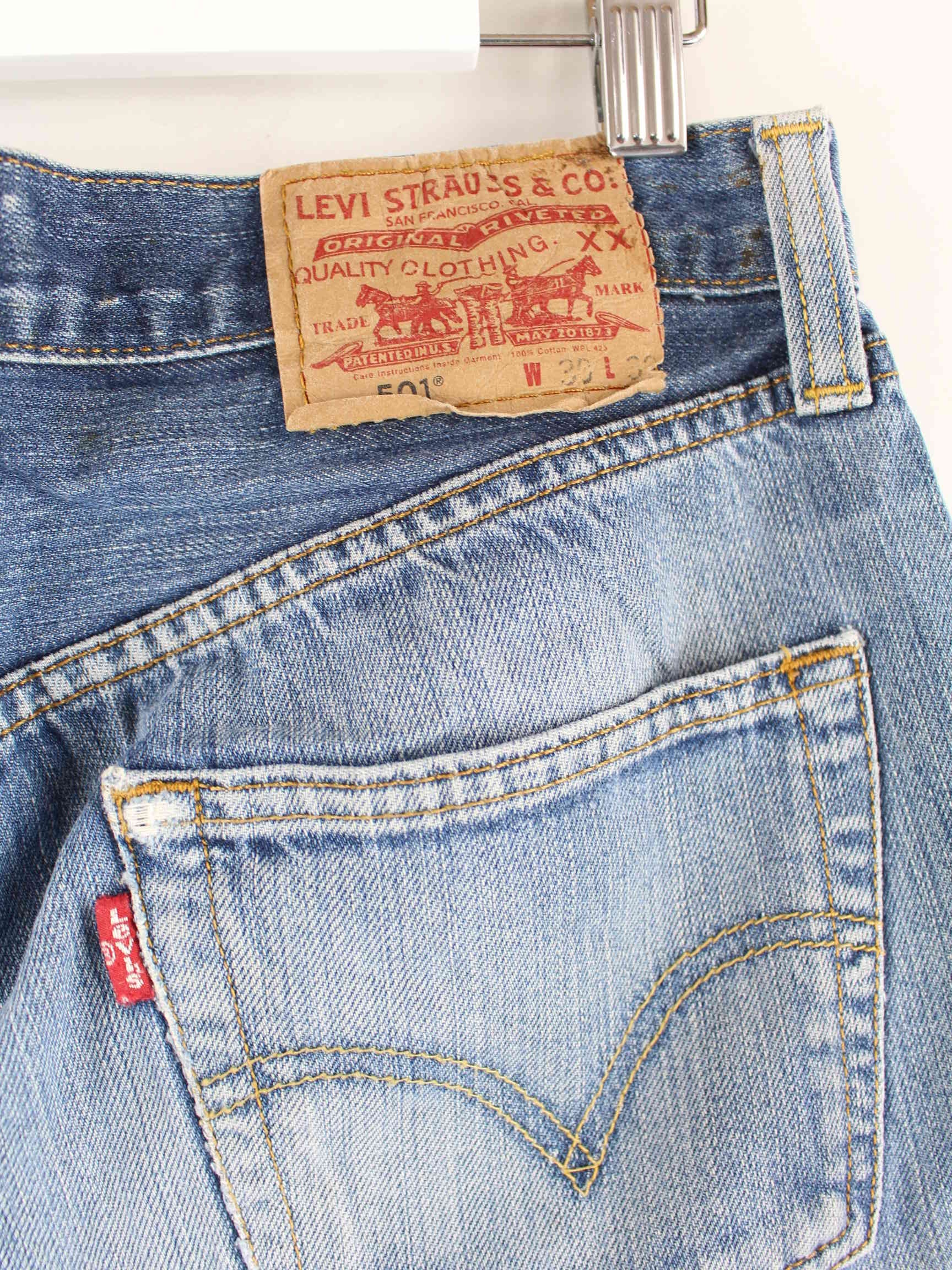 Levi's Wed May 15 1901 00:50:39 GMT+0100 (Mitteleuropäische Sommerzeit) Jeans Blau W28 L32 (detail image 1)