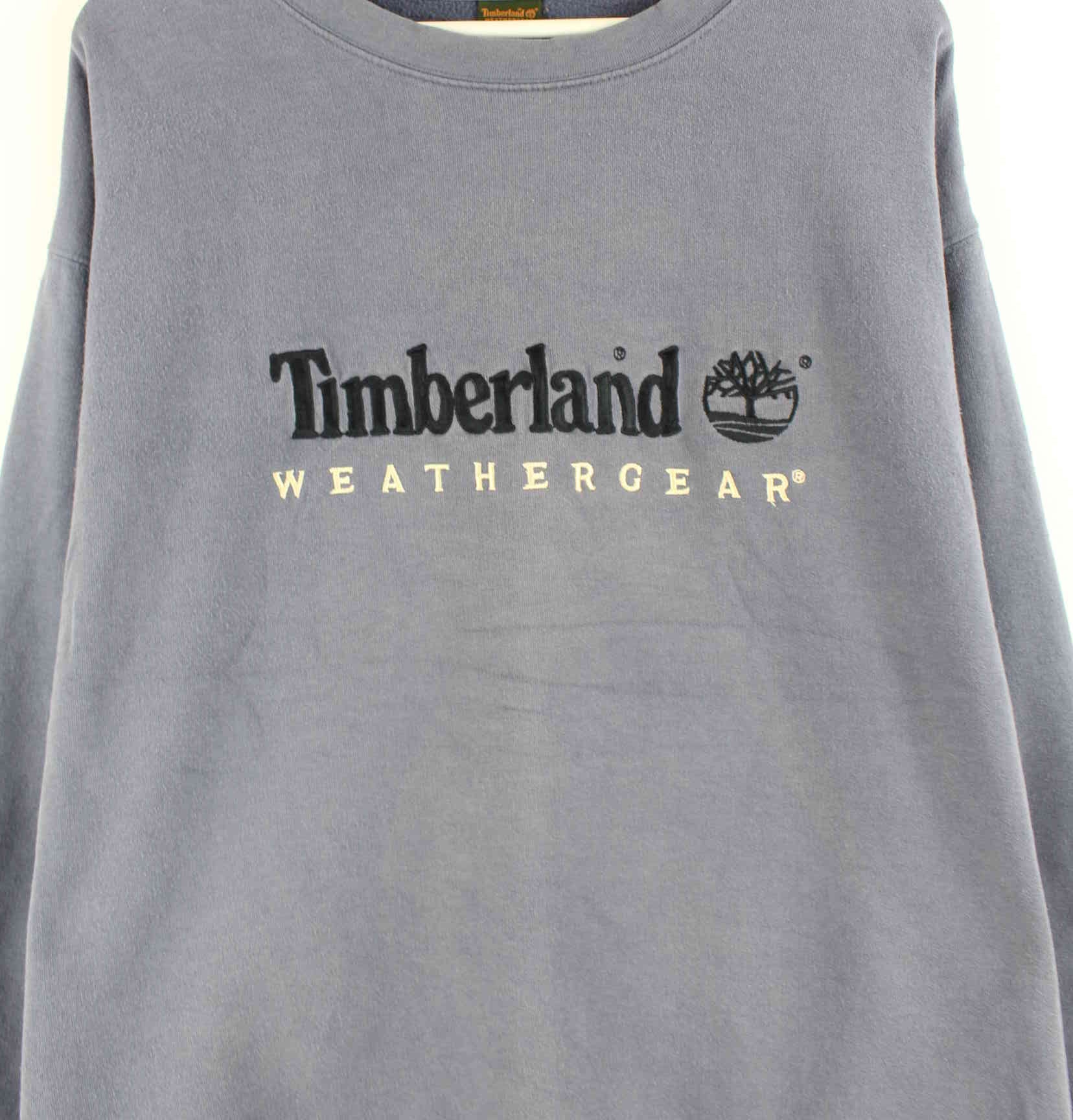 Timberland 90s Vintage Embroidered Sweater Blau XXL (detail image 1)