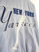 MLB 90s Vintage Yankees Embroidered Jacke Blau L (detail image 9)