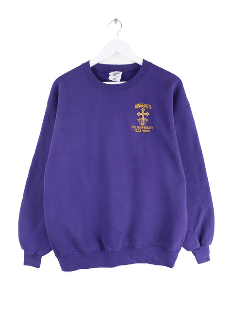 Jerzees 90s Vintage Minnesota Sweater Lila L