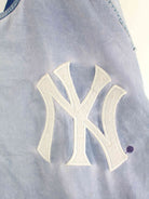 MLB 90s Vintage Yankees Embroidered Jacke Blau L (detail image 13)