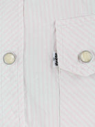 Levi's Damen White Tab Gestreiftes Hemd Rosa L (detail image 2)