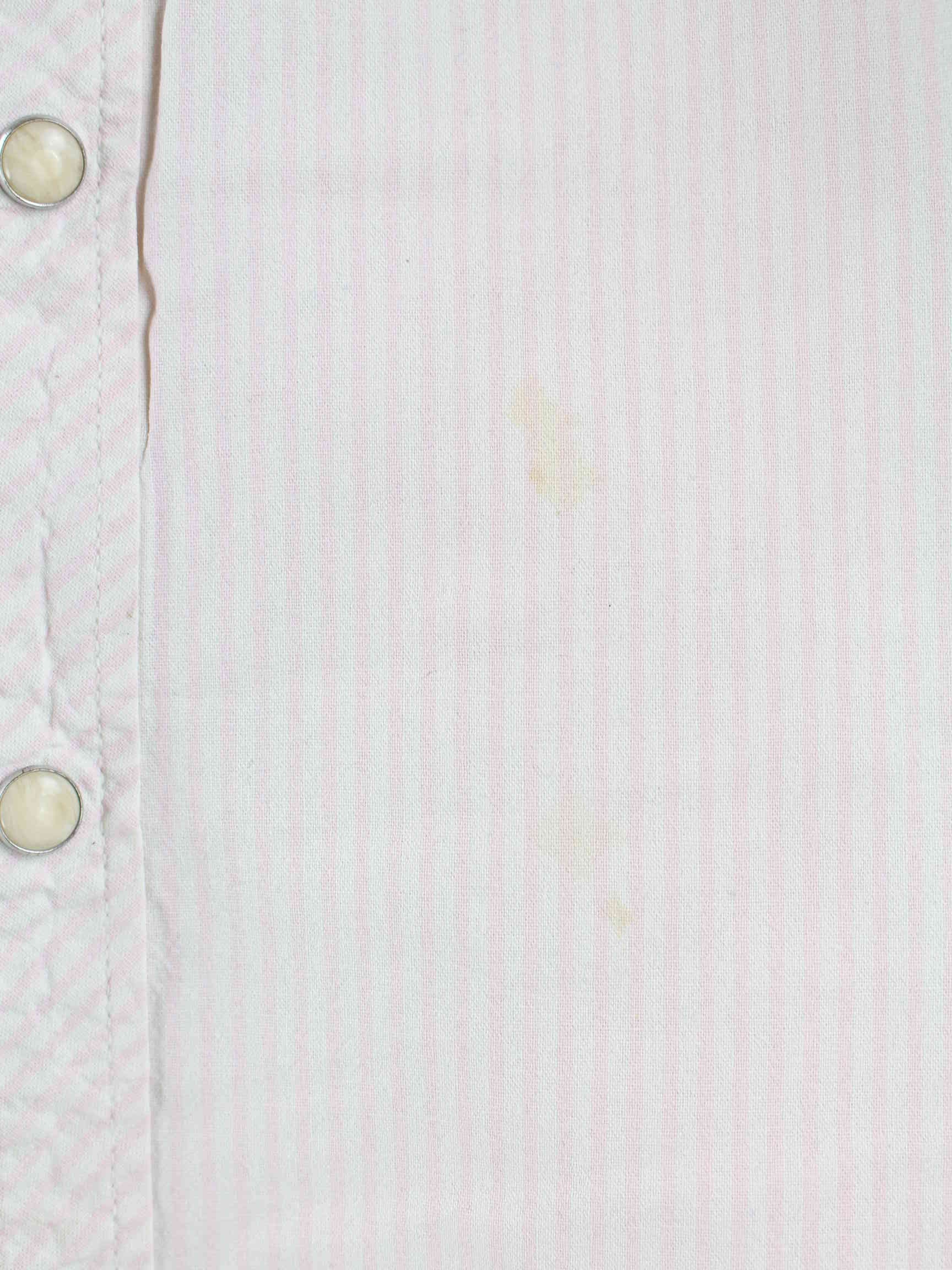 Levi's Damen White Tab Gestreiftes Hemd Rosa L (detail image 3)