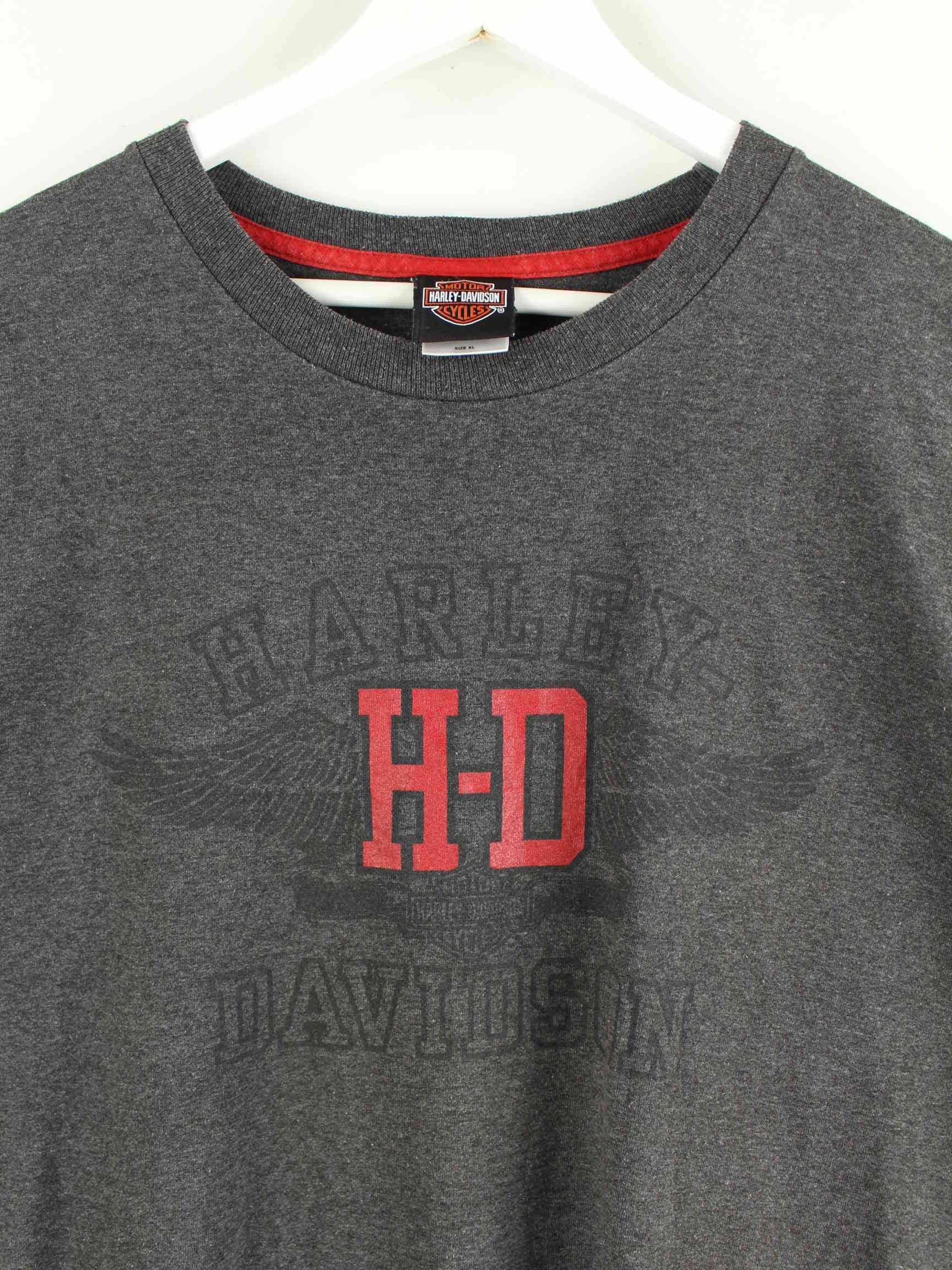 Harley Davidson y2k Print T-Shirt Grau XL (detail image 1)