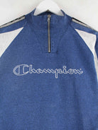 Champion Damen 00s Embroidered Half Zip Sweater Blau XS (detail image 1)