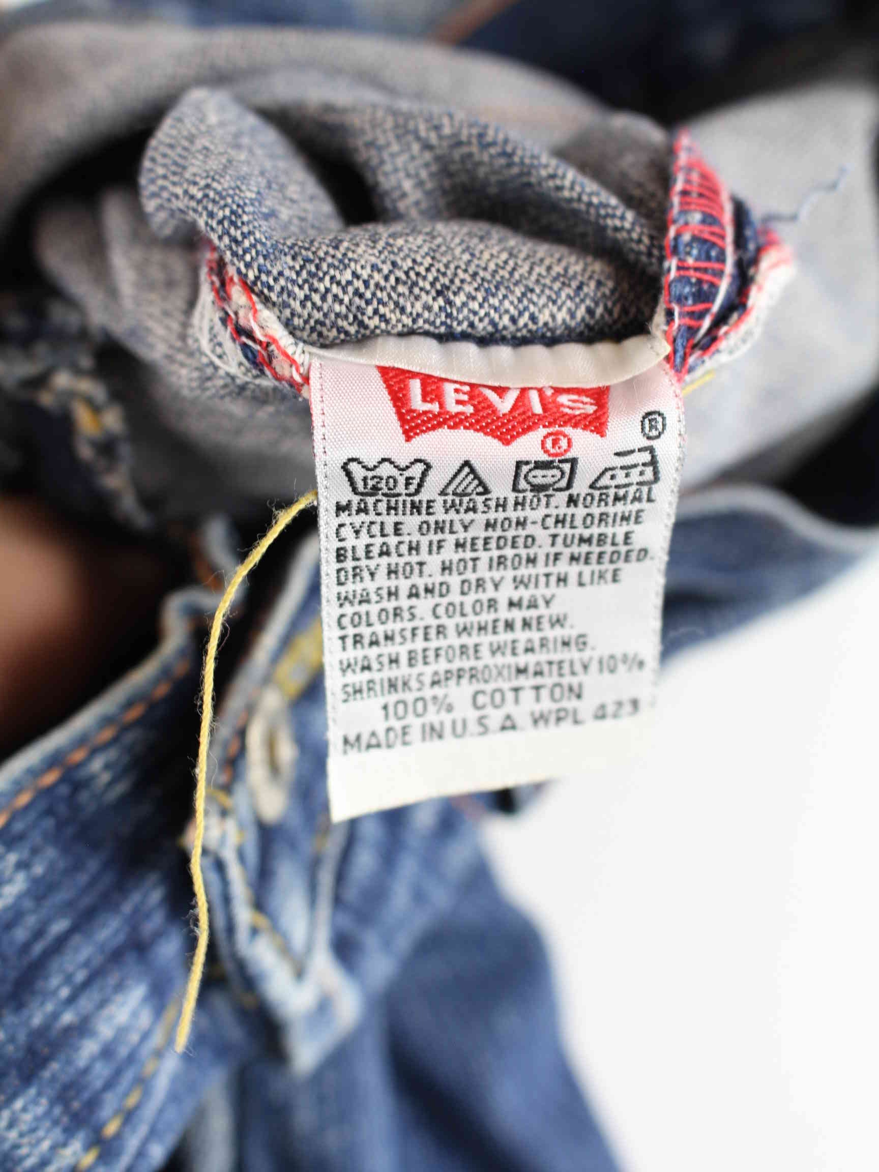 Levi's 501 Big E 1993 Jeans Blue W34 L32 – Peeces