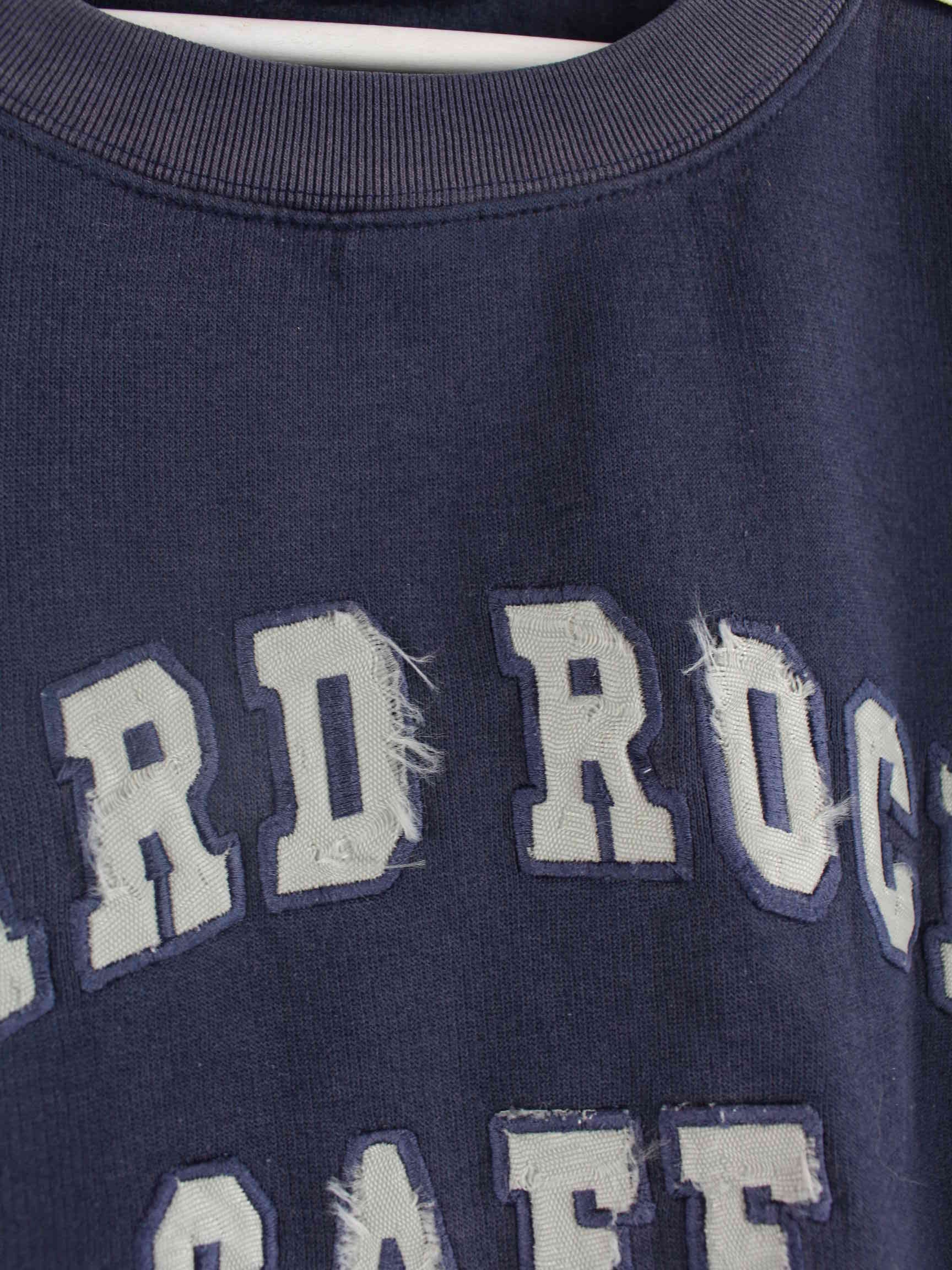 Hard Rock Cafe 90s Vintage Embroidered Sweater Blau L (detail image 5)