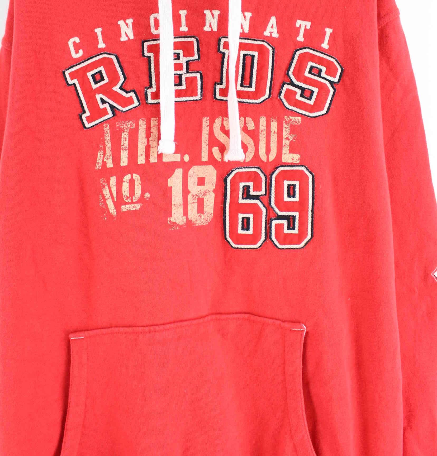 MLB Cincinnati Reds Embroidered Hoodie Rot XXL (detail image 1)