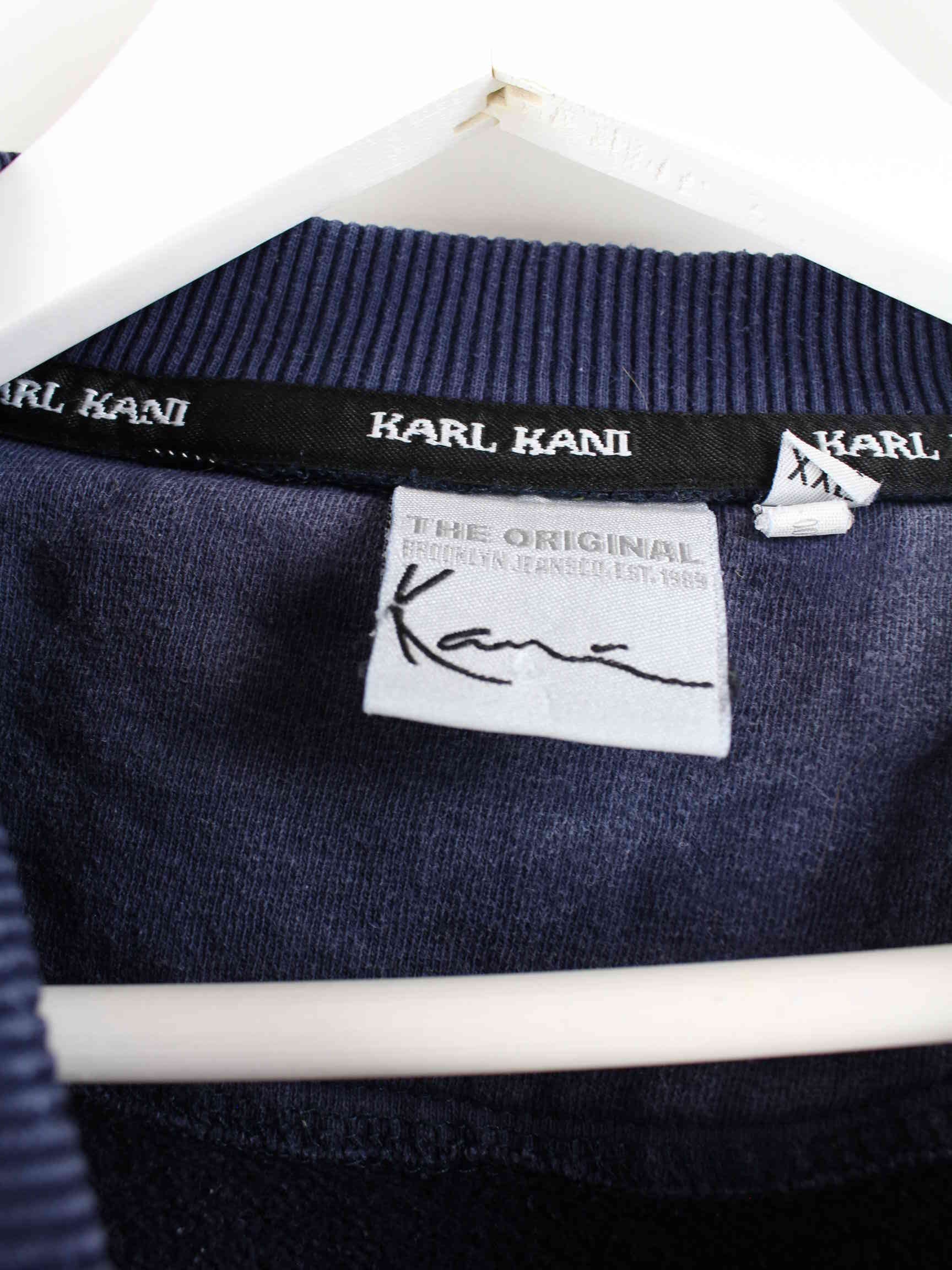 Karl Kani y2k Embroidered Heavy Cotton Sweater Blau XXL (detail image 4)