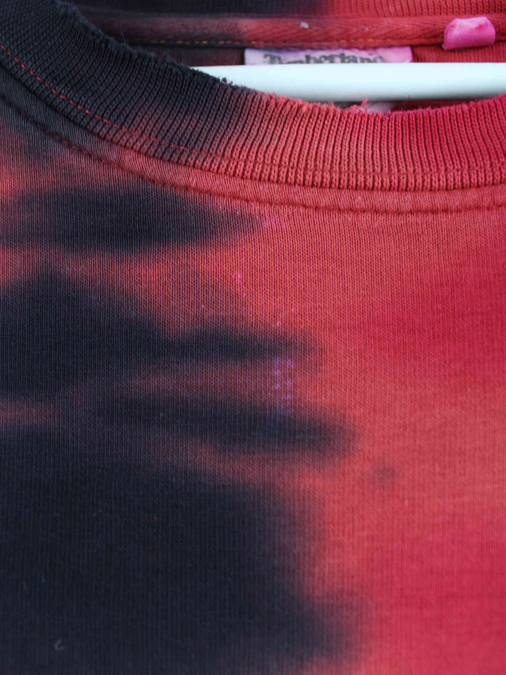 Timberland 90s Vintage Embroidered Tie Dye Sweater Rot XL (detail image 7)