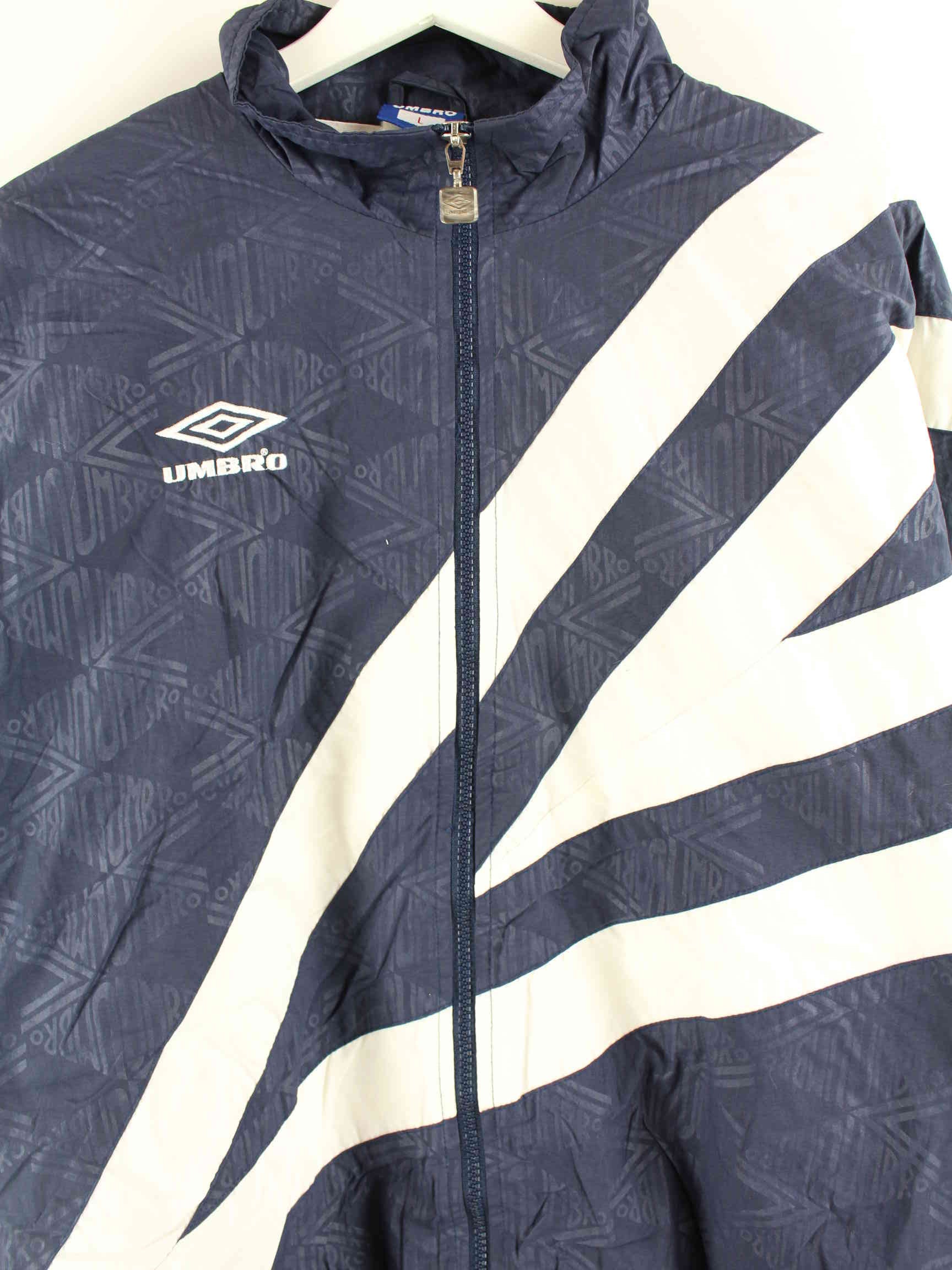 Umbro 90s Vintage Trainingsjacke Blau M (detail image 1)