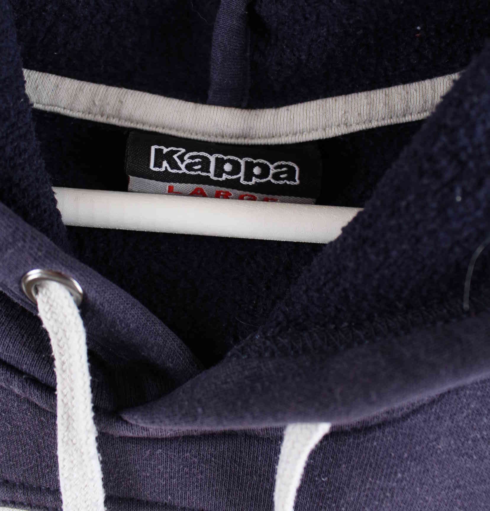 Kappa y2k Embroidered Hoodie Blau L (detail image 2)