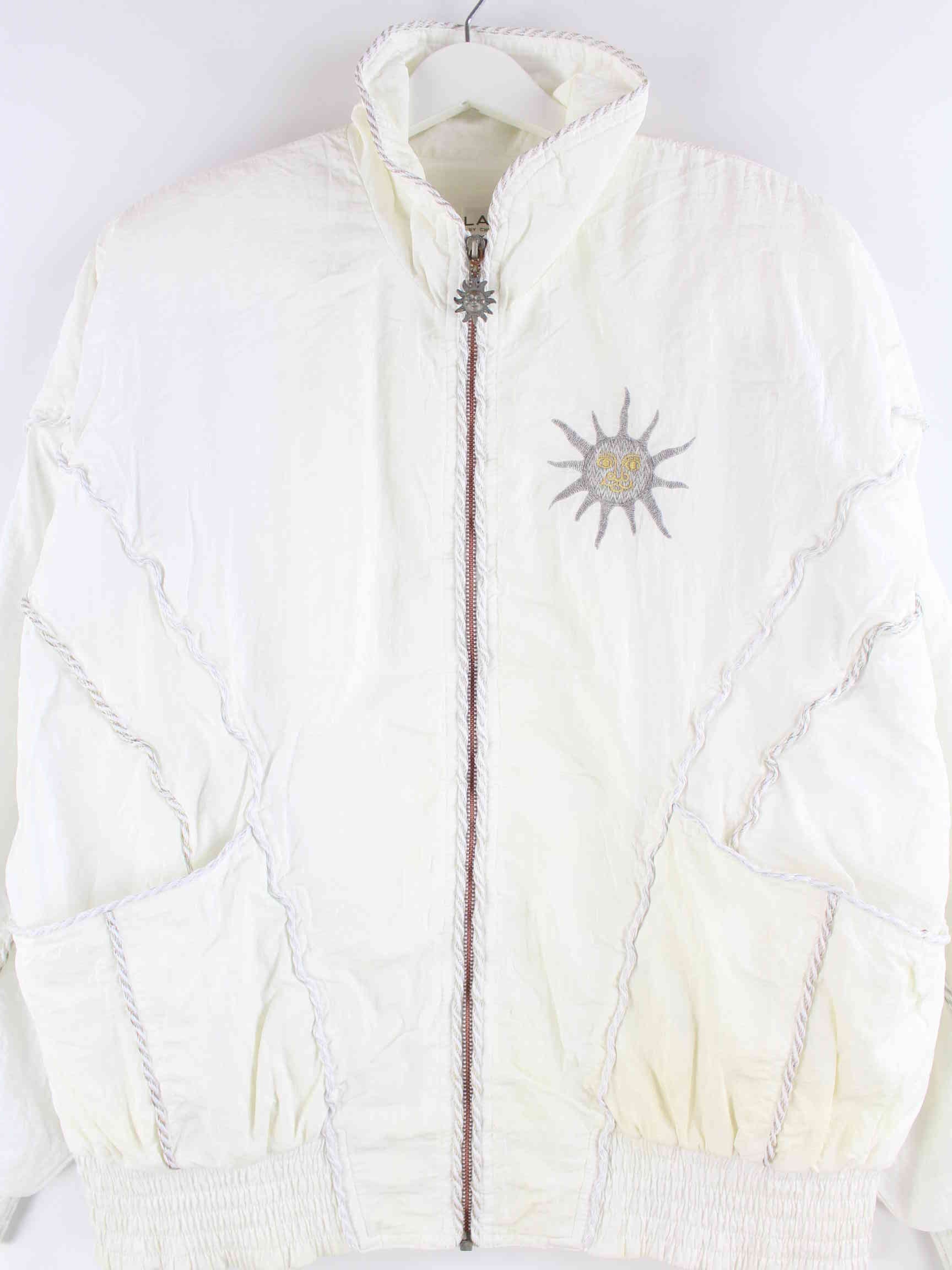 Vintage 80s Sun Jacke Beige M (detail image 1)