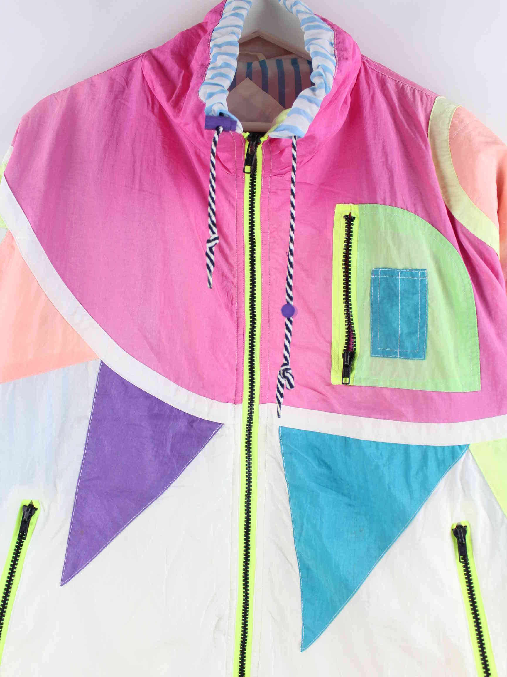 Vintage 80s Crazy Jacke Mehrfarbig L (detail image 1)