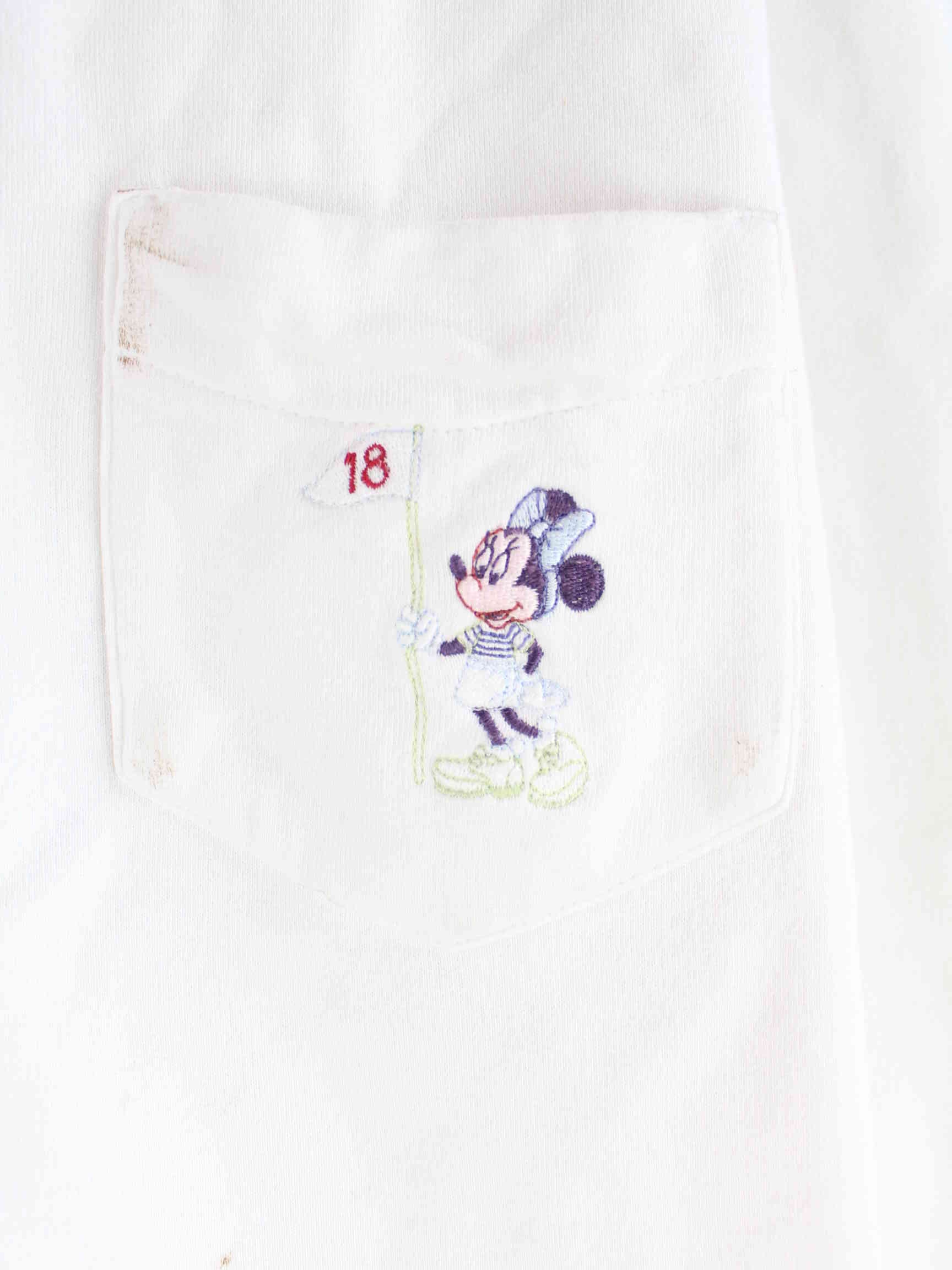 Disney Minnie Mouse 18 Golf Embroidered Hoodie Weiß M (detail image 2)