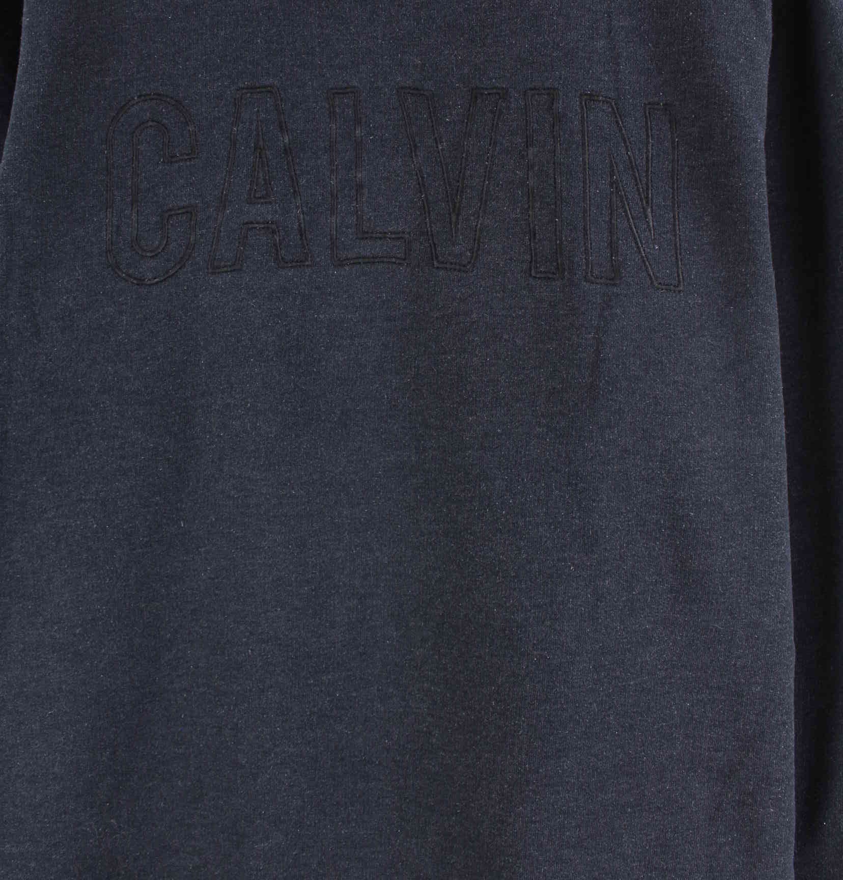 Calvin Klein y2k Embroidered Sweater Blau XL (detail image 1)