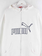 Puma Big Logo Embroidered Zip Hoodie Weiß XXL (detail image 1)