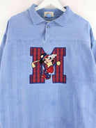 Disney 90s Vintage Mickey Mouse Golf Embroidered Polo Sweater Blau XL (detail image 1)