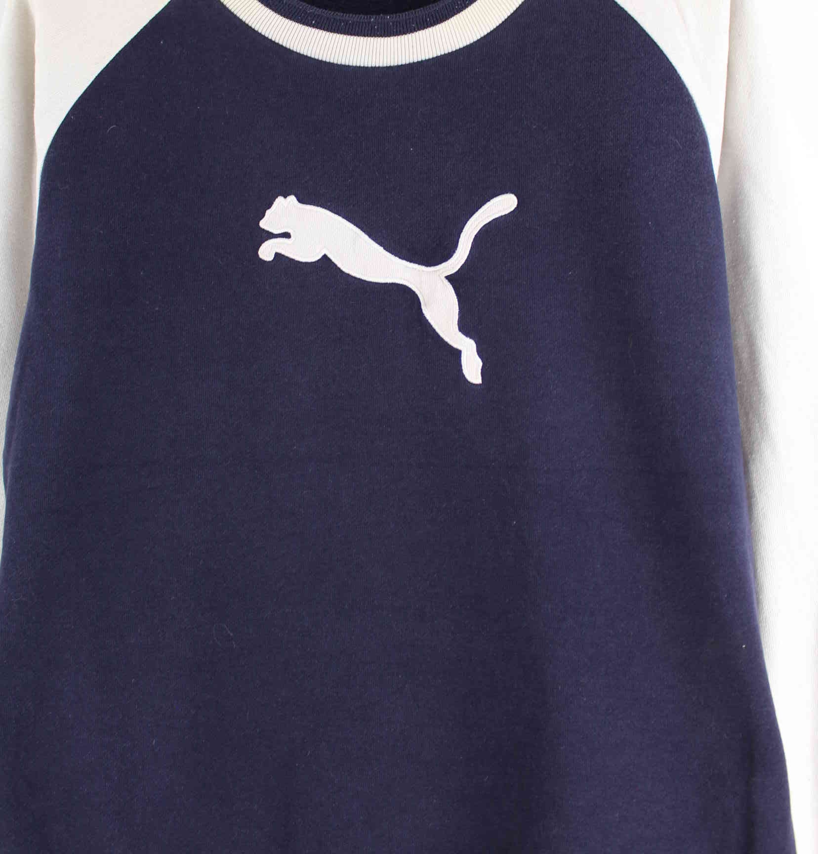 Puma y2k Embroidered Logo Sweater Blau M (detail image 1)