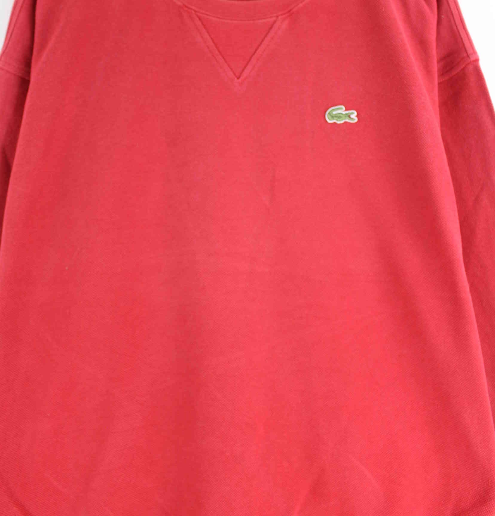 Lacoste 90s Vintage Sweater Rot L (detail image 1)