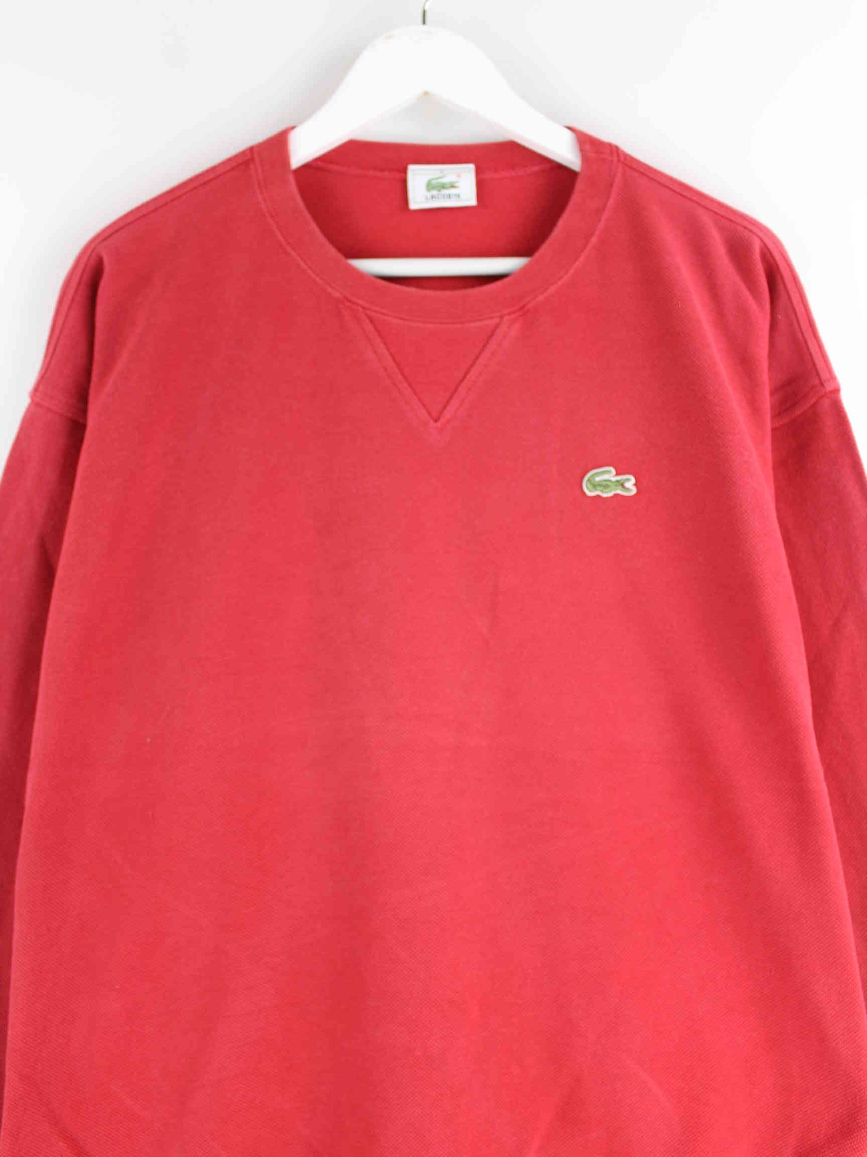 Lacoste 90s Vintage Sweater Rot L (detail image 1)