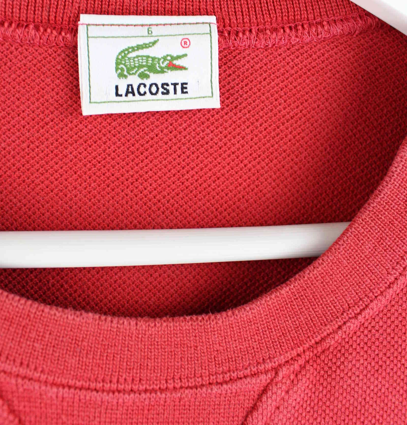 Lacoste 90s Vintage Sweater Rot L (detail image 2)