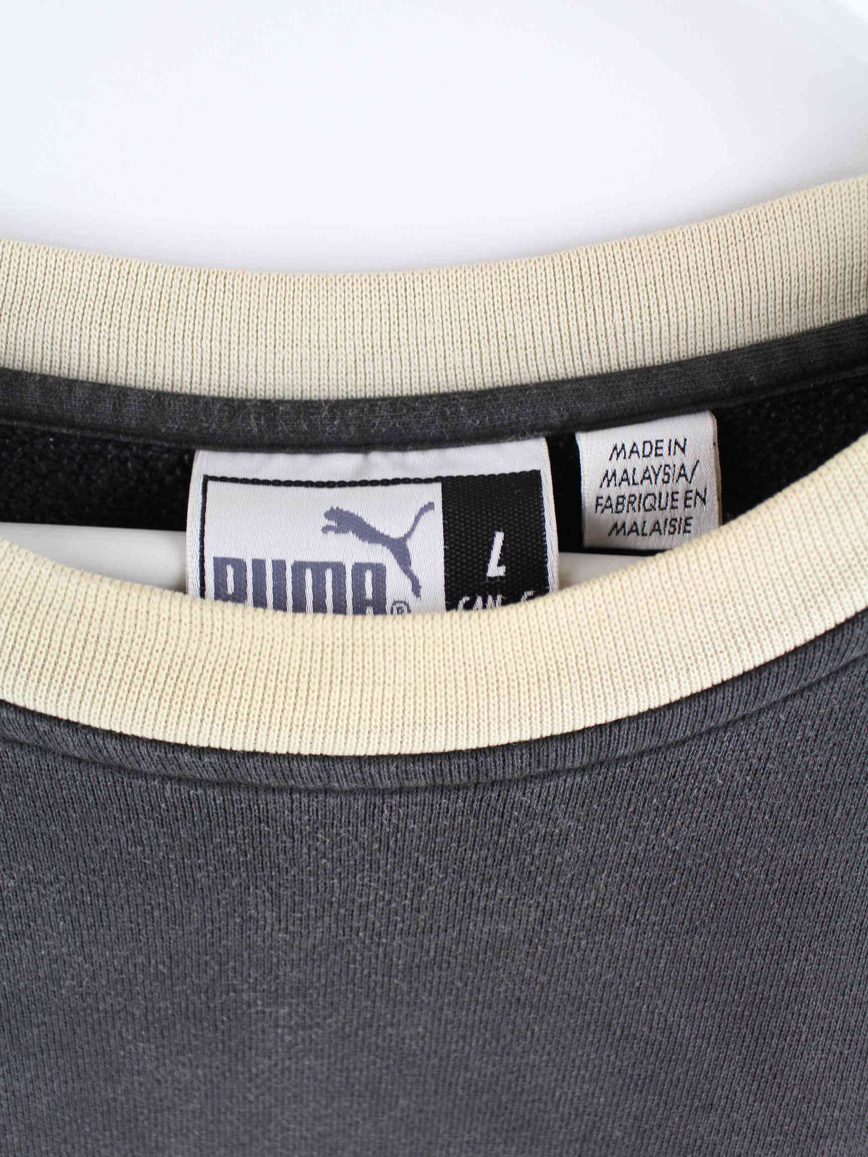 Puma y2k Embroidered Logo Sweater Grau L (detail image 2)