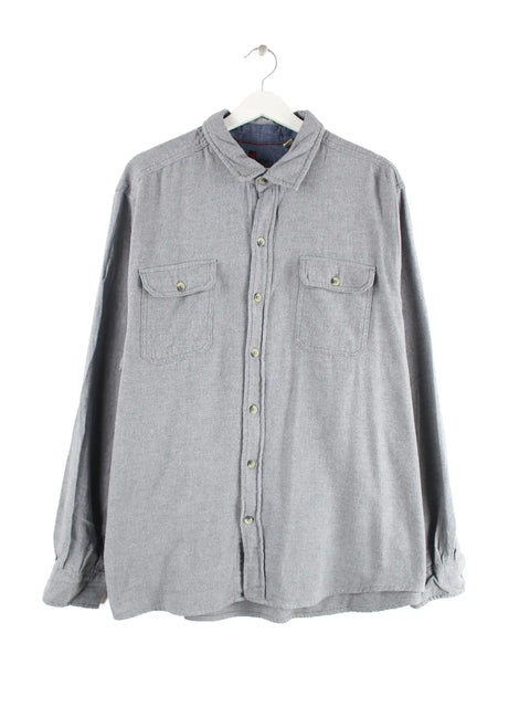 Woolrich Flanell Hemd Grau XXL