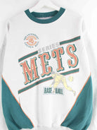 Vintage 80s Baseball Print Sweater Grau L (detail image 1)