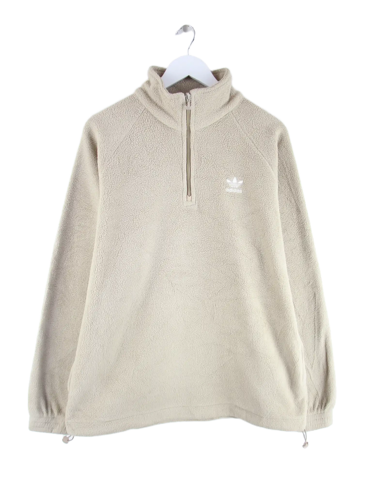 Adidas Fleece Beige L – Vorderseite