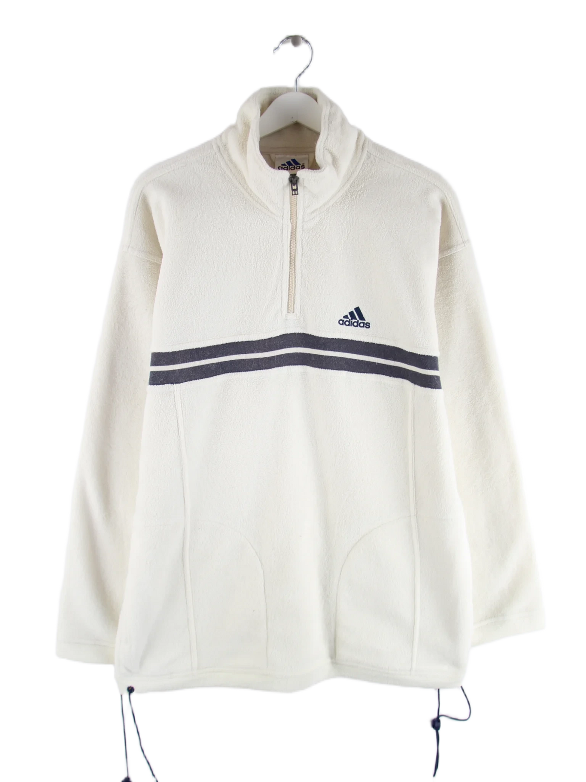 Adidas Fleece Beige M – Vorderseite