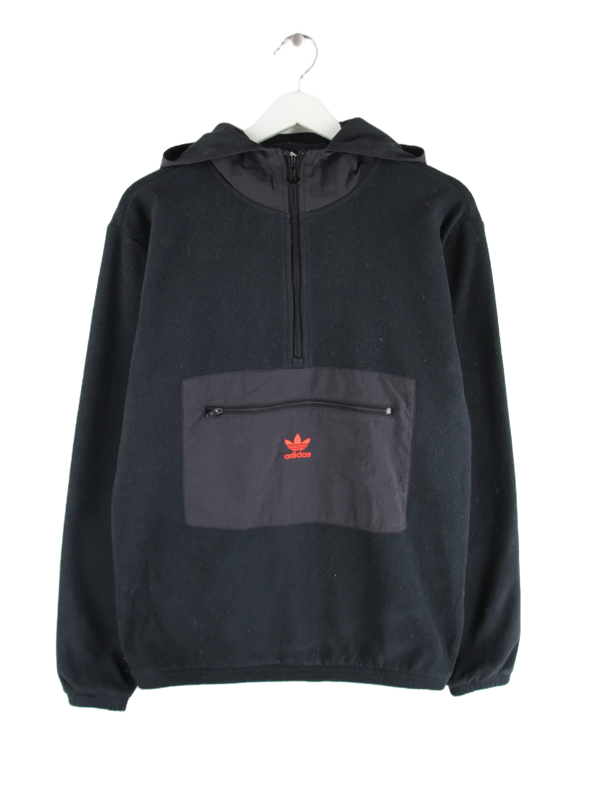 Adidas Fleece Schwarz S – Vorderseite