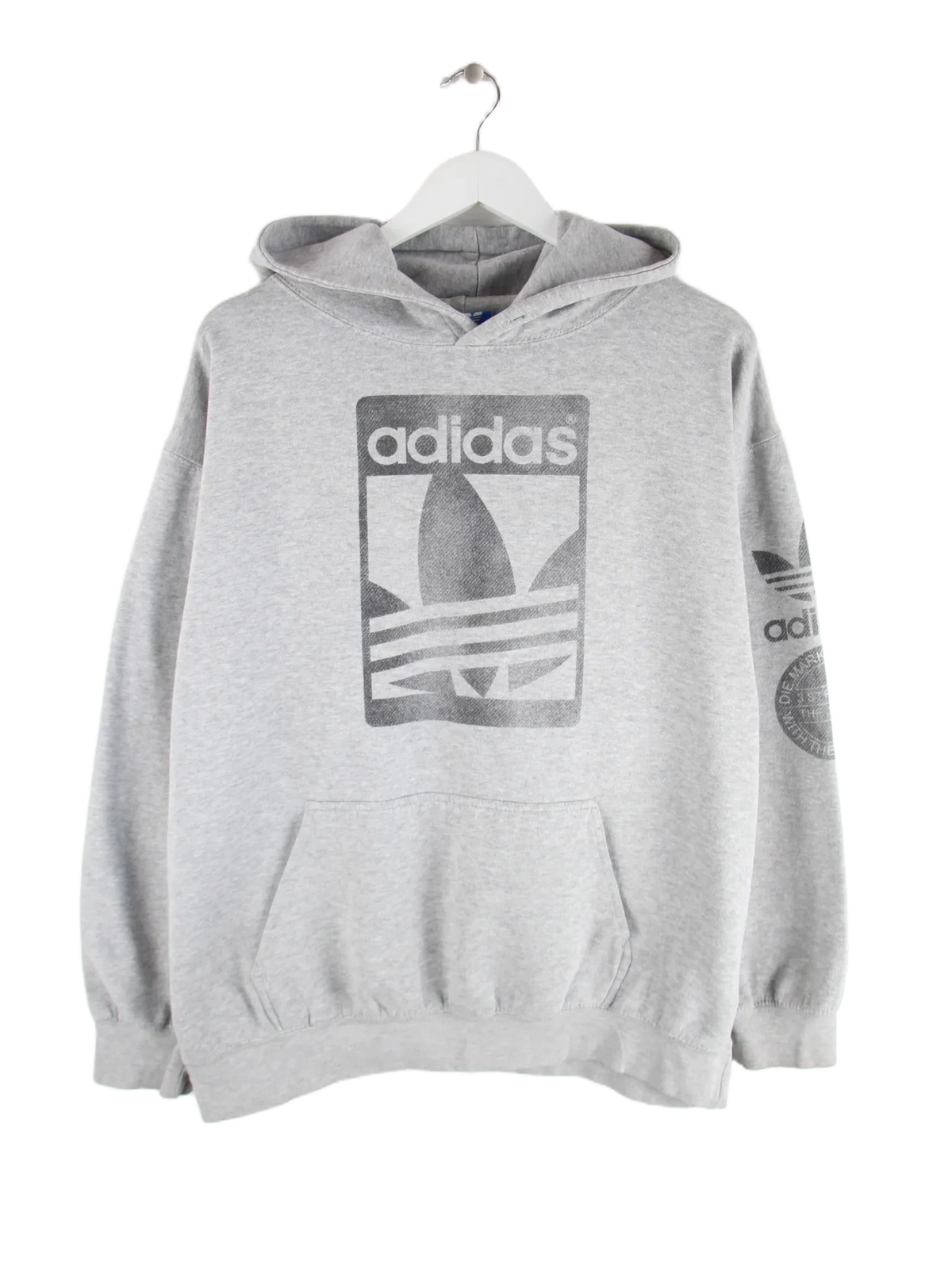 Adidas Hoodie Grau XL – Vorderseite