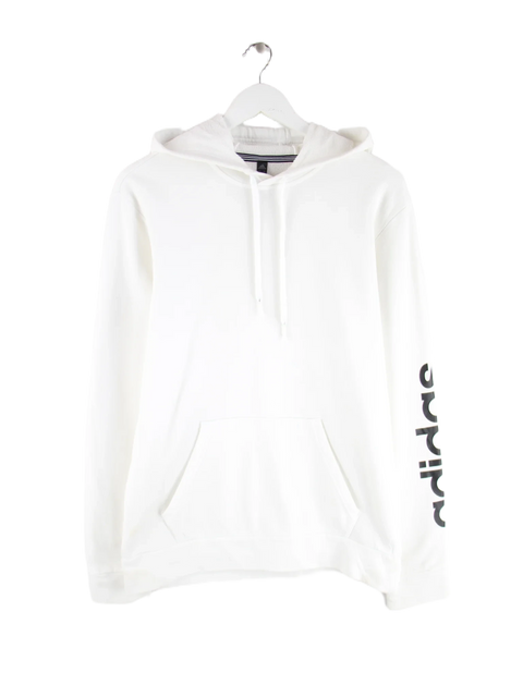 Adidas Hoodie Weiß S – Vorderseite
