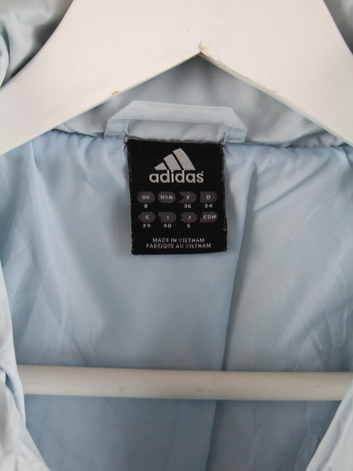 Adidas Jacke Blau S – Etikett