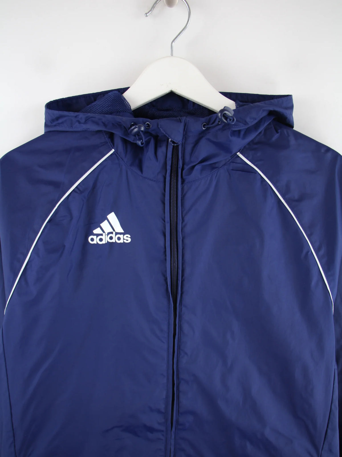 Adidas Leichte Jacke Blau XS – Detailansicht Vorderseite