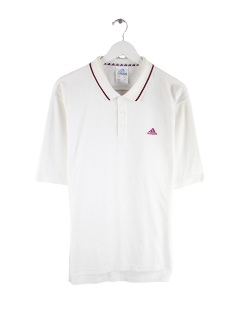 Adidas Polo Weiß L – Vorderseite