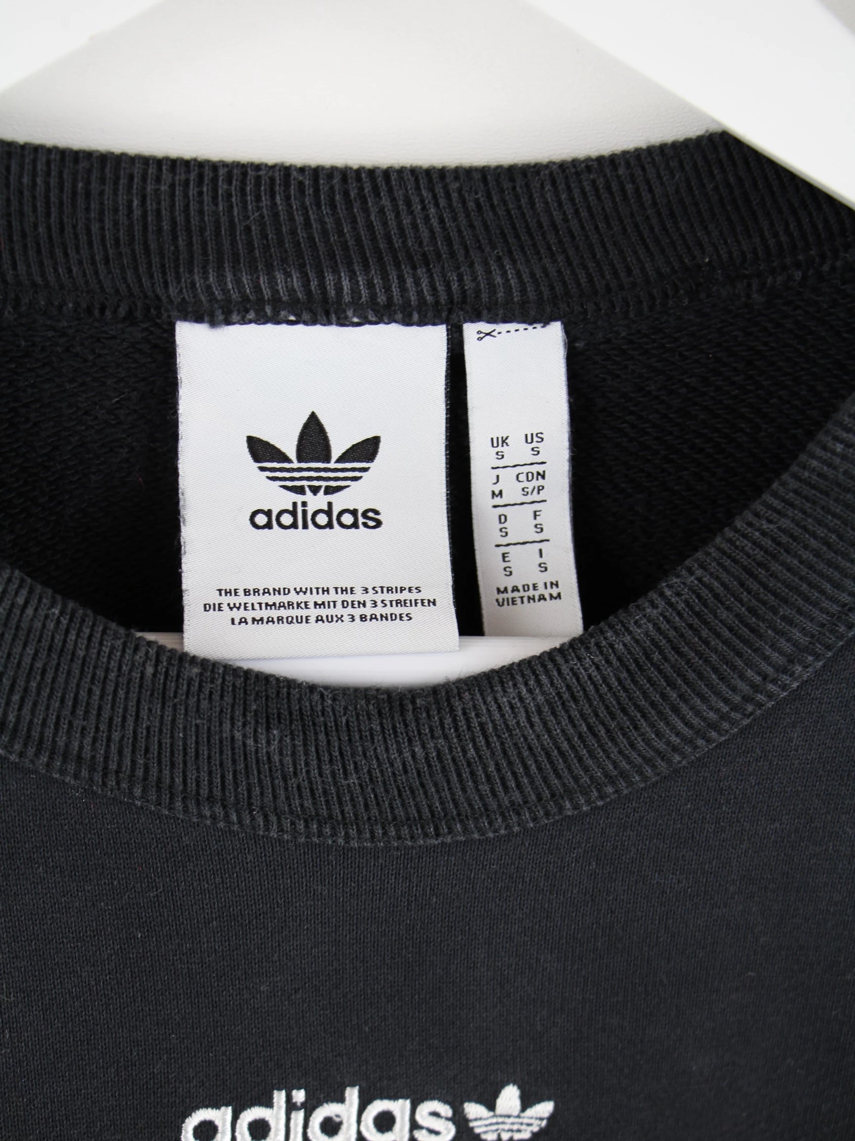 Adidas Sweater Schwarz S – Etikett