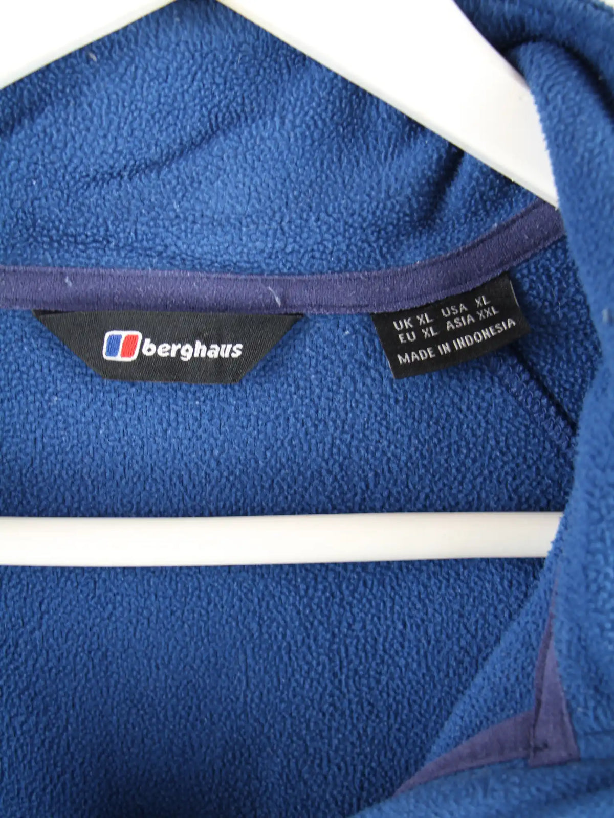 Berghaus Fleece Blau XL – Etikett