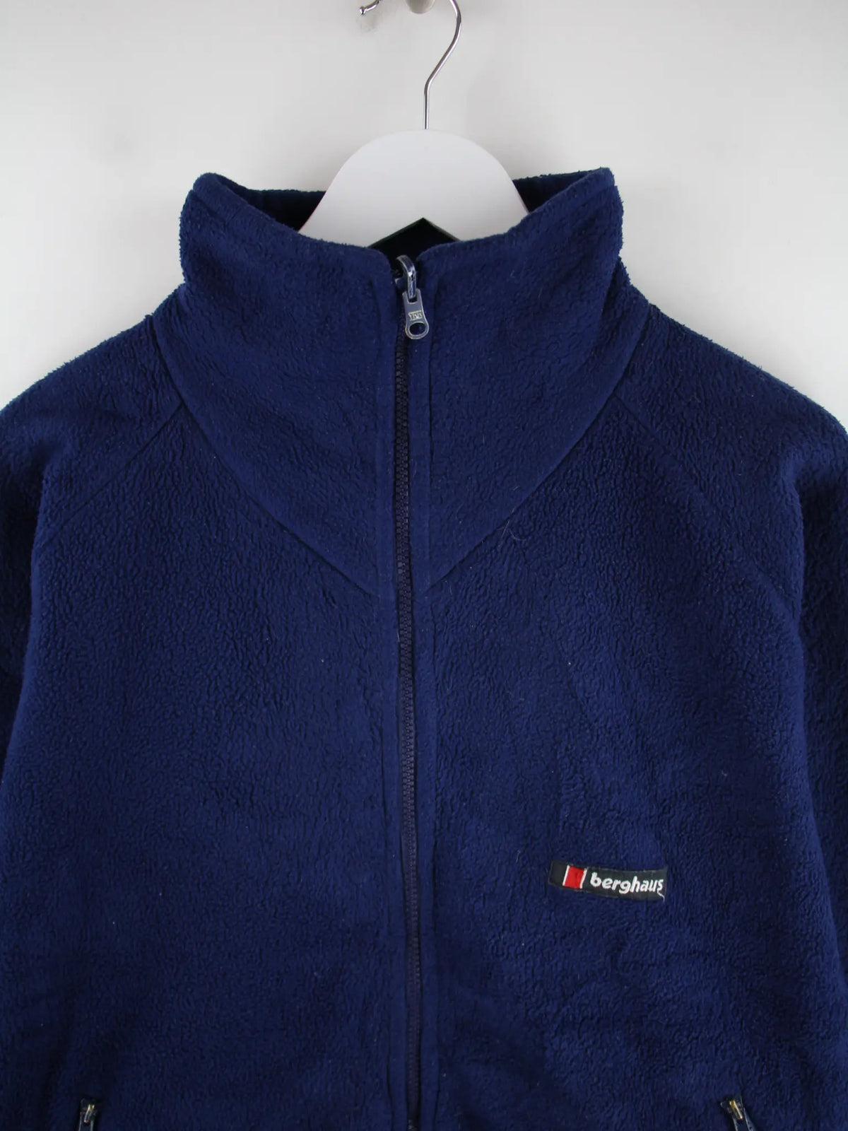 Berghaus Fleece Blau XXL – Detailansicht Vorderseite