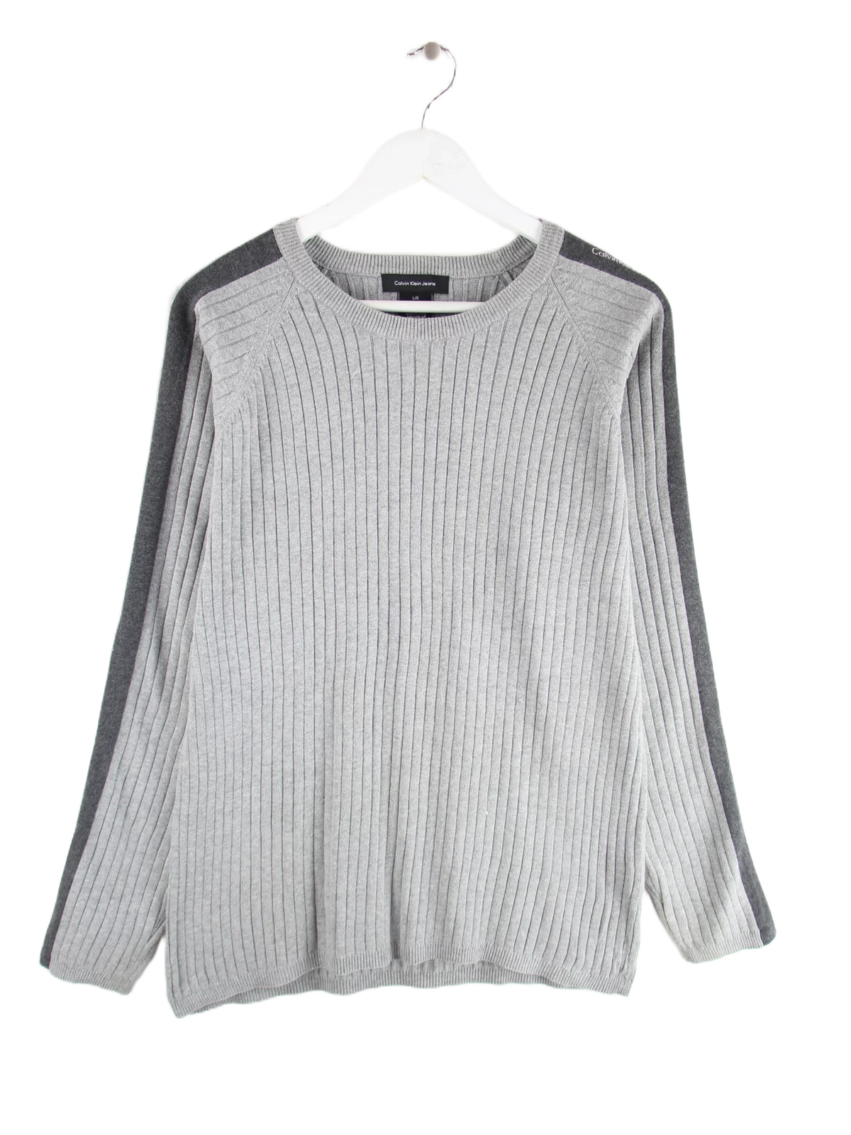 Calvin Klein Pullover Grau L – Vorderseite