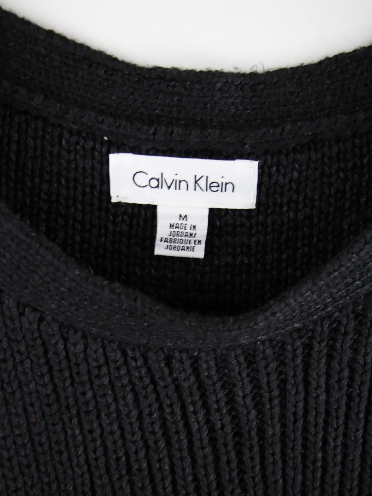 Calvin Klein Pullover Schwarz M – Etikett