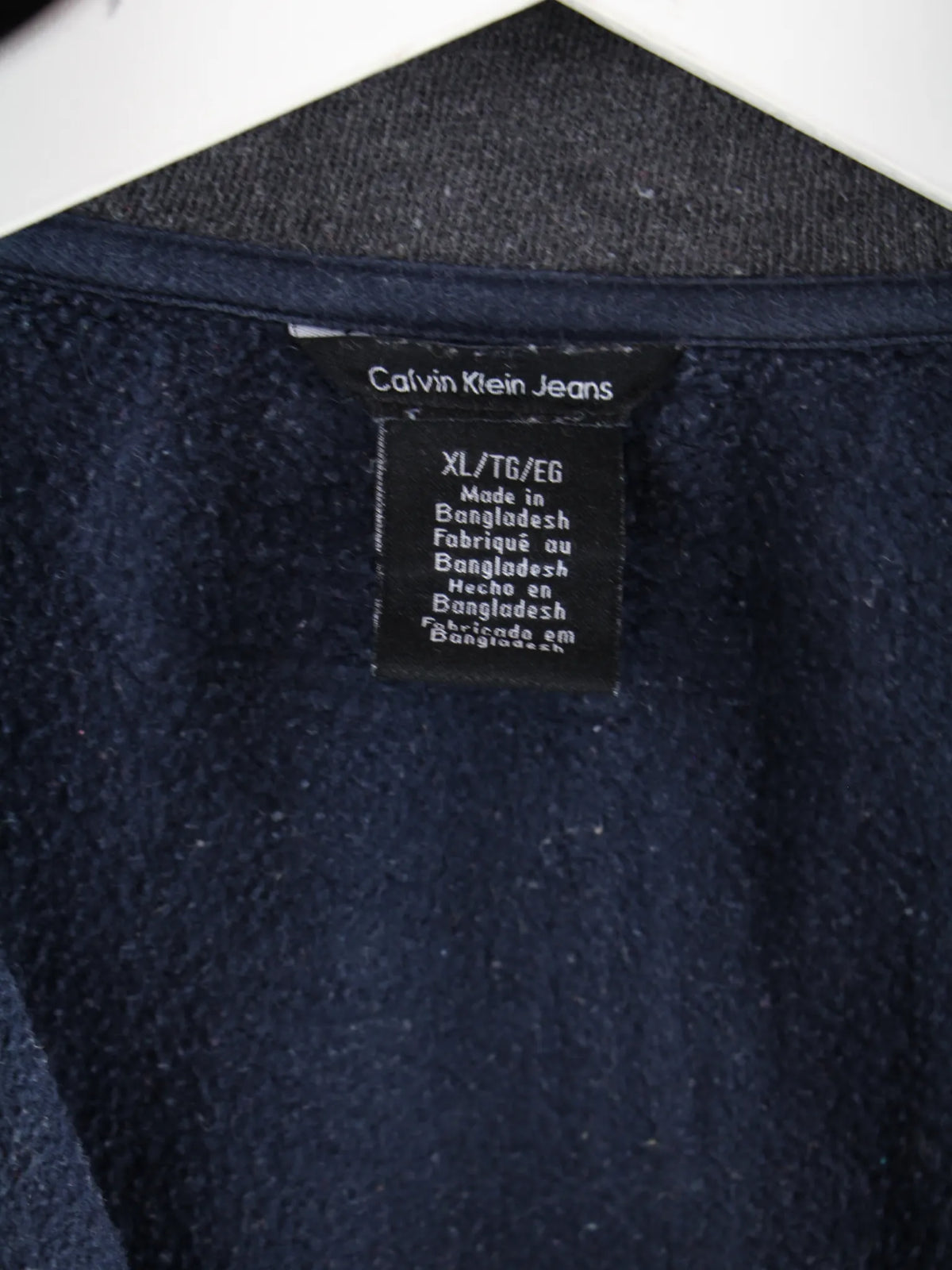 Calvin Klein Sweatjacke Blau XL – Etikett