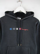 Champion Hoodie Schwarz S – Detailansicht Vorderseite