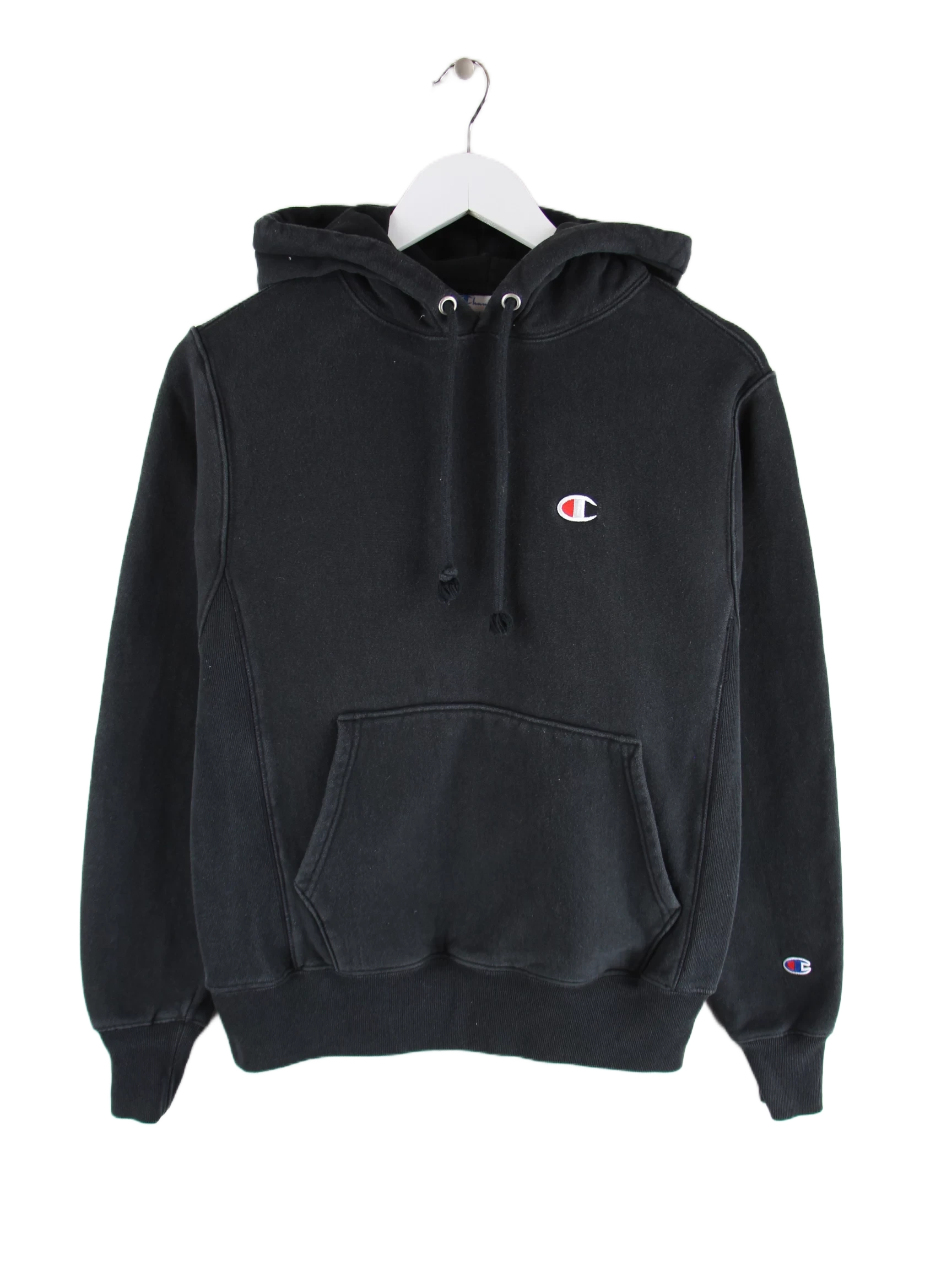 Champion Hoodie Schwarz S – Vorderseite