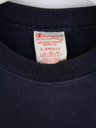 Champion Sweater Blau XS – Etikett
