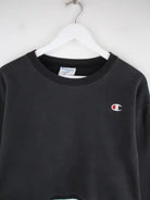 Champion Sweater Schwarz L – Detailansicht Vorderseite